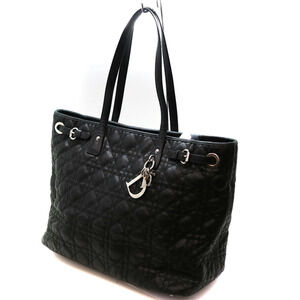 Christian Dior Panarea Tote Leather Black